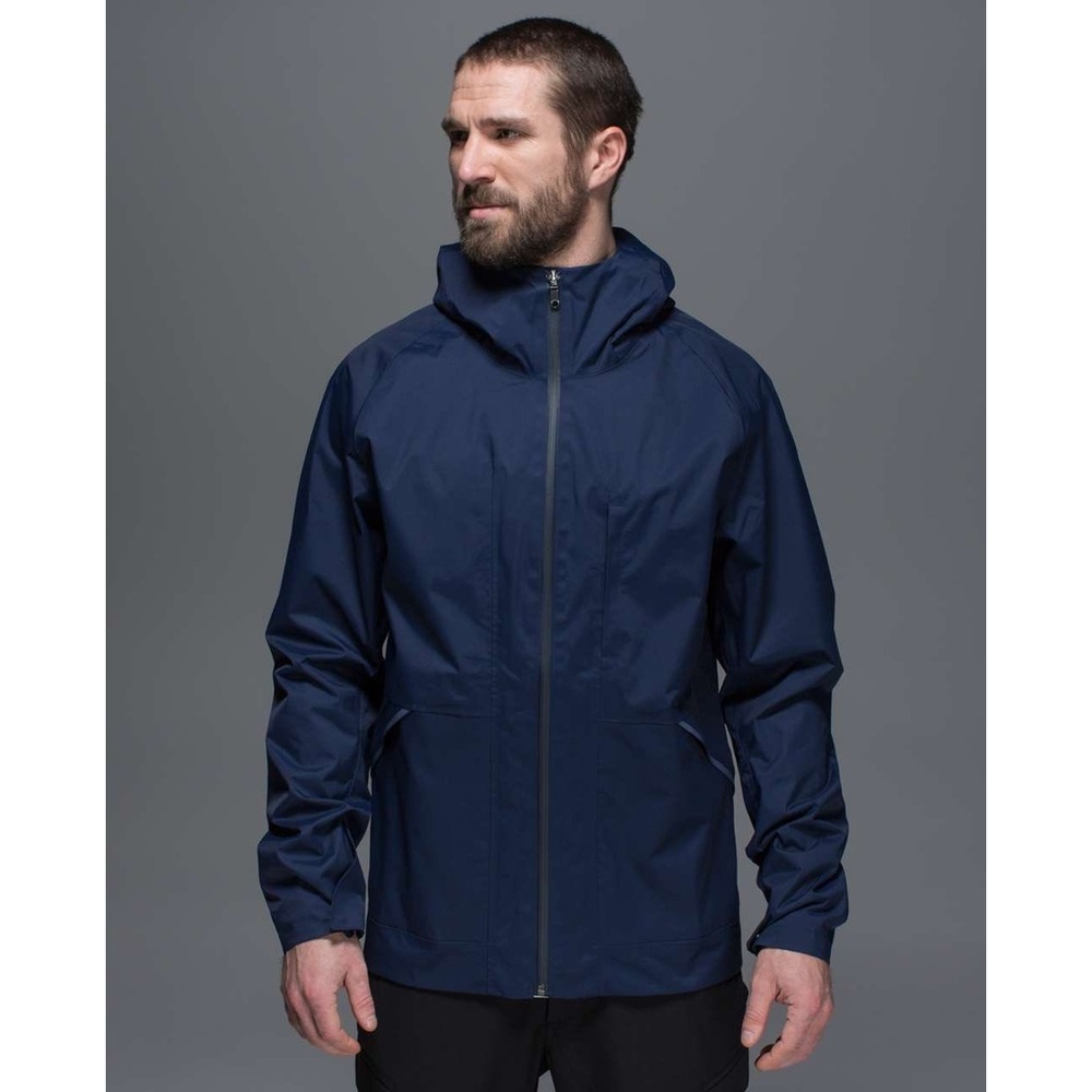 Lululemon Stanley Parka Deep Navy Waterproof Lightweight Jacket Gorpcore jj17